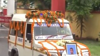 India News | Mortal Remains of Captain Brijesh Thapa, Killed in Action in Doda, Taken to His Hometown in Darjeeling
