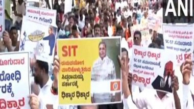 India News | Karnataka BJP Protests Against State Government over Alleged Valmiki Scam
