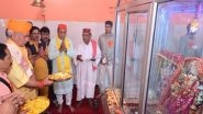 India News | J-K LG Manoj Sinha Pays Obeisance to Mata Sidhlakshmi Asthapan in Anantnag