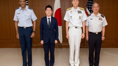 World News | US, Japan, South Korea Vow to Boost Trilateral Ties Amid Rising Security Risks from China, North Korea