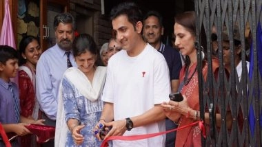 Sports News | Gautam Gambhir Inaugurates State-of-the-art Multi-sports Field in Delhi