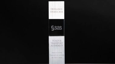 World News | RTA Wins SAS UAE Award for Innovative Transportation AI Use Cases