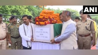 India News | Chhattisgarh CM Vishnu Deo Sai Pays Tribute to STF Jawan Who Died in Naxal Attack in Bijapur