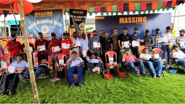 Business News | MASSIMO's Annual Blood Donation Initiative: A Triumph of Compassion and Commitment