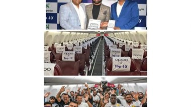 Business News | Top-10 Retails Pvt. Ltd. and Oppo Mumbai Host World's First In-Flight Phone Unboxing Event