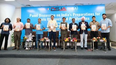 Sports News | Sports Minister Mandaviya Joins Panel Discussion on India's Preparations for Paris Olympics