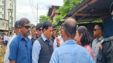 India News | Assam: Union Minister Sonowal Takes Stock of Counter Measures Against Artificial Flood in Dibrugarh