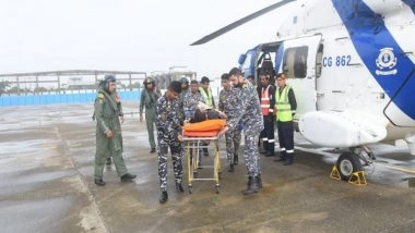 India News | Coast Guard Evacuates Ailing Man from Motor Tanker Zeal off Gujarat Coast for Medical Care