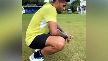 Sports News | India Batter Suryakumar Yadav Sweats out Ahead of Sri Lanka Tour