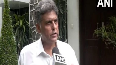 India News | Congress MP Manish Tewari Gives Adjournment Notice in Lok Sabha to Discuss Border Situation with China