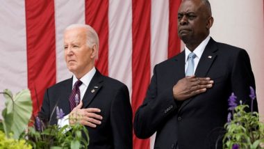 World News | US Defence Secy Praises Biden's Leadership, Statesmanship After He Drops out of Presidential Race