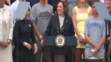 World News | US VP Kamala Harris Delivers First Remarks Since Biden Exited Presidential Race, Calls His 'legacy Unmatched'