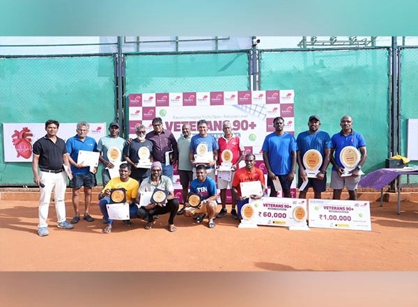 Business News | Kauvery Hospital Trichy Open National Level Veterans 90+ Doubles Tennis Championship Concludes with Chennai Duo Clinching Victory