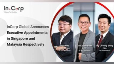 Business News | InCorp Global Announces Executive Appointments in Singapore and Malaysia Respectively