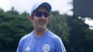 Sports News | Gautam Gambhir All Smiles as India Undergo Training Session for First T20I Against Sri Lanka