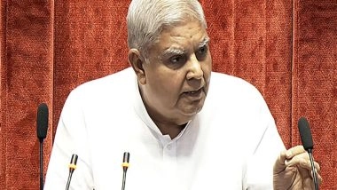 India News | Indiscriminate Use of Rule 267 on Daily Basis Should Be Introspected: Rajya Sabha Chairman