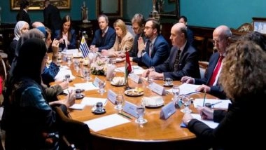 World News |  Reem Al Hashimy Meets with Uruguayan Minister of Foreign Affairs During Official Visit