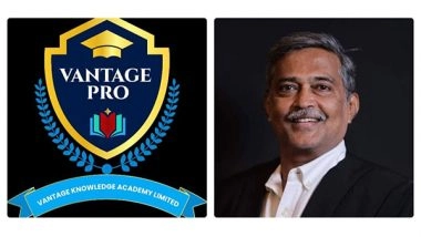 Business News | On the Auspicious Occasion of Guru Purnima, the Logo of Edutech Venture Vantage Pro Was Unveiled