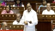 Business News | Chidambaram Criticises Union Budget's Job Schemes, Highlights Unemployment Crisis in Rajya Sabha