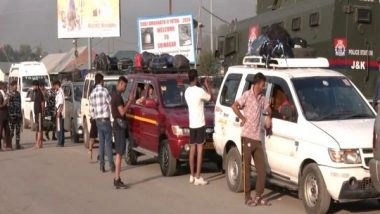 India News | J-K: Another Batch of Pilgrims Embarks on Amarnath Yatra Under Tight Security