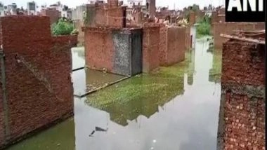 India News | Severe Waterlogging in Moradabad Due to Heavy Rains; Pumps Used to Drain out Water