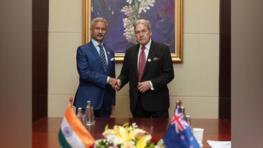 World News | EAM S Jaishankar Meets New Zealand Dy PM Winston Peters