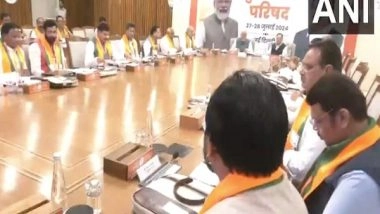 India News | PM Modi, Amit Shah, and BJP Leadership Meet with CMs at Party Headquarters in Delhi