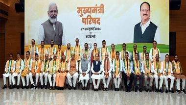 India News | PM Modi Meets CMs, Dy CMs of BJP-ruled States at Party Headquarters in Delhi