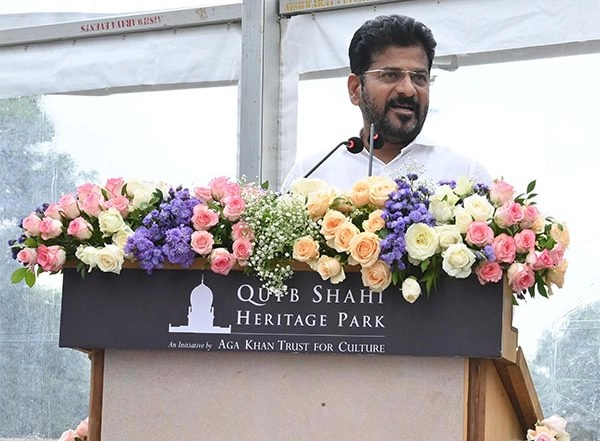 India News | Telangana CM Revanth Reddy Attends Completion Ceremony of Qutub Shahi Heritage Park