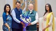 India News | Delhi: Maharashtra Deputy CM Devendra Fadnavis Meets PM Modi Along with Family