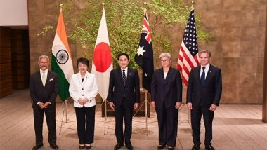 World News | EAM S Jaishankar Calls on Japan PM Kishida on Sidelines of Quad Foreign Ministers' Meet