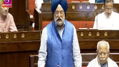 Business News | No Plan to Mandate Blending of Diesel with Ethanol: Hardeep Puri in Parliament