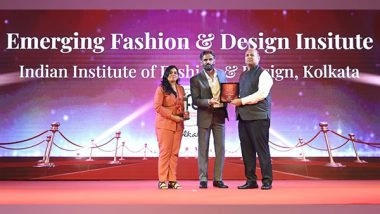 Business News | IIFD Kolkata Honored with the Prestigious Times Business Award, West Bengal 2024