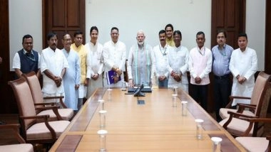 India News | Union Minister Sukanta Majumdar Meets PM Modi with West Bengal MPs, Highlights Commitment to 'Sonar Bangla' Vision