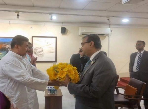 India News | WB Assembly LoP Suvendu Adhikari Met Bangladesh Deputy High Commission in Kolkata