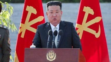 World News | North Korea: Kim Jong Un Inspects Evacuation from Chinese Border Region Amid Floods