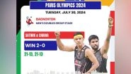 Sports News | Paris Olympics: Satwik-Chirag Storm into Quarterfinals, Ponnappa-Castro Crash out in Group Stage