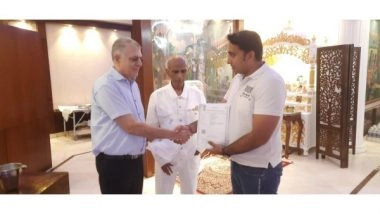 Business News | Digant Sharma and CA Mahendra Turakhia Sign Rs 341 Crore Contract to Feed 1.2 Million Children Daily Across India with Annamrita Foundation