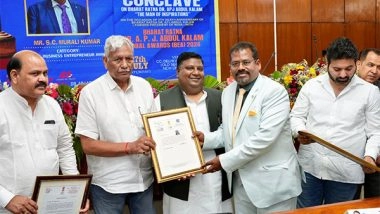 Business News | Multi-Industry Magnate Dr S.C. Muralikumar Honoured with Global Business Entrepreneur Award at the Dr. APJ Abdul Kalam Award 2024