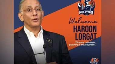 Sports News | World Masters League Welcomes Haroon Lorgat as Director of Strategy and Development