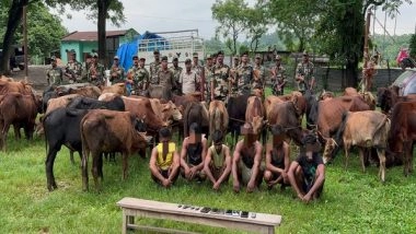 India News | Meghalaya: BSF Thwarts Cattle Smuggling Attempt at International Border; Apprehends 6 Indian Nationals