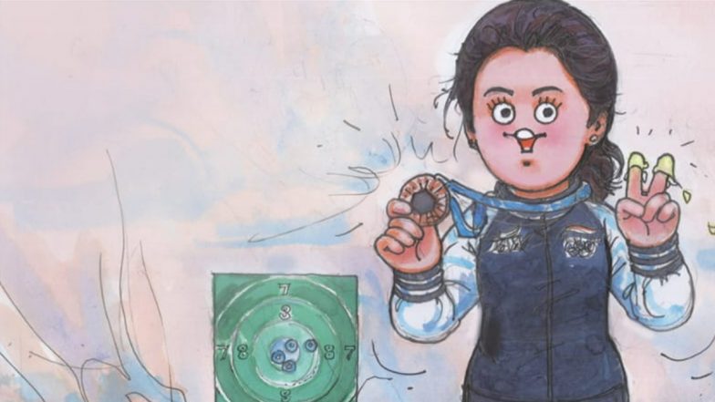 Amul Dedicates Latest Topical Illustration to Manu Bhaker As Indian Shooter Wins Bronze Medal in 10m Air Pistol Event at Paris Olympics 2024