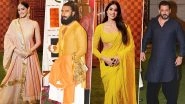 Anant Ambani and Radhika Merchant Haldi Ceremony: Salman Khan, Janhvi Kapoor, Ranveer Singh, Ananya Panday and More Celebs Grace the Pre-Wedding Festivity at Antilia (View Pics)