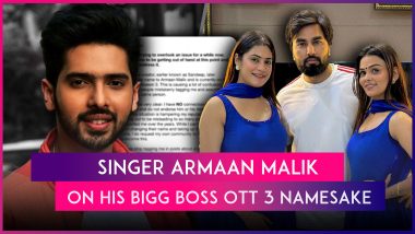 Singer Armaan Malik Issues Statement After People Confuse Him With Bigg Boss OTT 3 Contestant, Says, ‘I Have No Connection to This Individual’