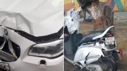 Mumbai BMW Crash: Woman Killed As Luxury Car Runs Over Bike in Front of Atria Mall in Worli, Probe Underway (Watch Video)