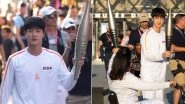 BTS Jin Carries the Olympic Flame As South Korea&rsquo;s Torchbearer at the Paris 2024 Olympic Torch Relay, Pictures and Videos Spark Excitement Among K-Pop ARMYs