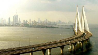 Bandra-Worli Sea-Link Accident: BMW and Mercedes' ‘Race’ Causes Cab Turn Turtle on Mumbai Sea Link, 2 Arrested (Watch Video)