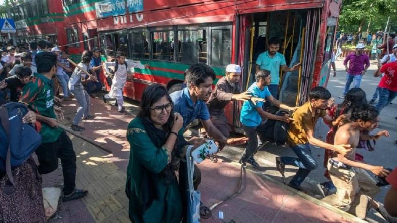 ‘Shoot-On-Sight’ Order Imposed in Bangladesh as Deadly Clashes Leave Over 100 Dead (Watch Video)