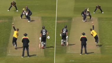 Ben Kellaway Takes Wickets While Bowling With Both His Left and Right Hands During Surrey vs Glamorgan One-Day Cup 2024 Match (Watch Video)