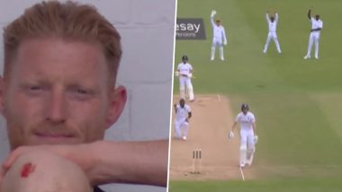 Ben Stokes’ Reaction From Dressing Room Goes Viral After Zak Crawley’s Run Out As Ball Touches Jayden Seales’ Fingers Before Hitting Stumps During ENG vs WI 2nd Test 2024 (Watch Video)